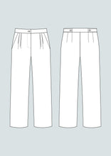 Load image into Gallery viewer, Line Drawings of High Waisted Trousers