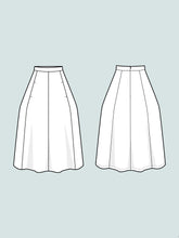 Load image into Gallery viewer, Line Drawings of Tulip Skirt