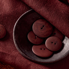 Load image into Gallery viewer, Linen Viscose fabric with a bowl of buttons atop