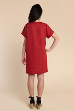 Load image into Gallery viewer, Back view of boxy shift Cielo Dress