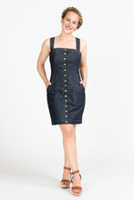 Load image into Gallery viewer, Front view of lady wearing knee-length Fiona Sundress