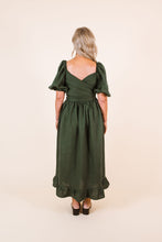Load image into Gallery viewer, Back view of Estella dress shows crossover back