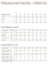 Load image into Gallery viewer, Metric measures chart for Nexus Blouse