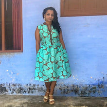 Load image into Gallery viewer, Lady wears a structured Freedom Dress