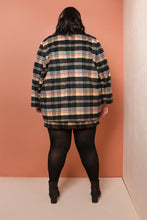 Load image into Gallery viewer, Back view of lady wearing Heather Blazer.