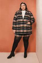Load image into Gallery viewer, Lady wears Heather Blazer buttoned, hand in pocket.