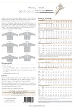 Load image into Gallery viewer, Megan Nielsen Hovea Coat & Jacket Sewing Pattern Packaging Back