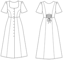 Load image into Gallery viewer, Line Drawings of Hughes Dress