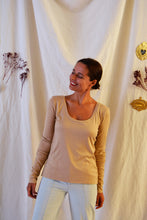 Load image into Gallery viewer, Lady wearing Hussard Jeans showing centre pleats down each leg.