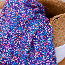 Load image into Gallery viewer, Viscose fabric with spotty brushstroke print