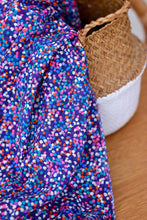 Load image into Gallery viewer, Giverny Viscose Fabric drapes into a wicker basket