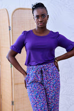 Load image into Gallery viewer, Lady wears trousers of GIverny Viscose Fabric print