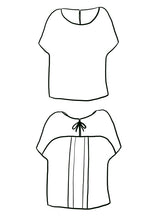 Load image into Gallery viewer, Line drawing of Palma Top