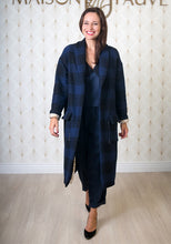 Load image into Gallery viewer, Lady wears an open long Pam coat