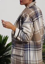Load image into Gallery viewer, Close up detail of low shoulder seam on Pam coat