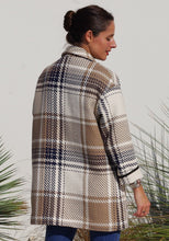 Load image into Gallery viewer, Back view of a shorter high-thigh length Pam Coat