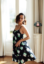 Load image into Gallery viewer, Lady moves in Paola Dress shows off swing design