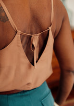 Load image into Gallery viewer, Back of Paola Top detail, straps tied together across back