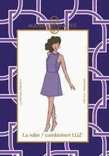 Load image into Gallery viewer, Maison Fauve's Luz Dress & Playsuit Sewing Pattern packaging