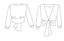 Load image into Gallery viewer, Sierra Top line drawing