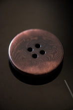Load image into Gallery viewer, Singular smooth round corozo button with 4-holes