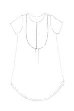 Load image into Gallery viewer, Line Drawing of Shirt Dress, front