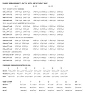 Load image into Gallery viewer, Winnie Pattern Fabric Requirements Chart for Sizes 6-18