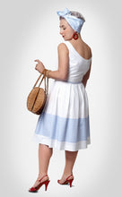 Load image into Gallery viewer, Side and back view of a cotton white version of the No 1 Dragør dress.