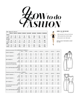 Load image into Gallery viewer, Kobenhavn Dress Size Guide measures.