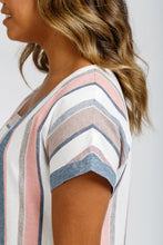 Load image into Gallery viewer, Close up side view of short sleeves