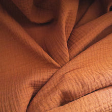 Load image into Gallery viewer, Organic Cotton Double Gauze fabric crumpled up detail