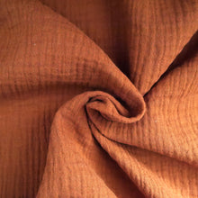 Load image into Gallery viewer, Organic Cotton Double Gauze fabric with central swirl