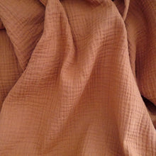Load image into Gallery viewer, Organic Cotton Double Gauze fabric gently draped