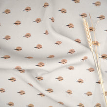 Load image into Gallery viewer, EcoVero Viscose Fabric slightly crumpled, displayed with dried flower stems.