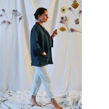 Load image into Gallery viewer, Side view of lady stood up wearing a jacket with big cuffs.