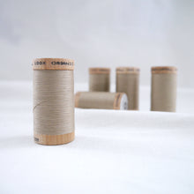 Load image into Gallery viewer, Five wooden reels of Organic Cotton Sewing Thread