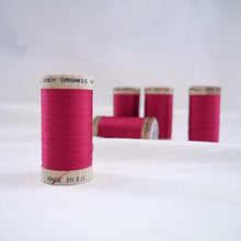 Load image into Gallery viewer, Five wooden reels of Organic Cotton Sewing Thread