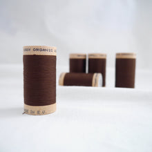 Load image into Gallery viewer, Five wooden reels of Organic Cotton Sewing Thread