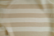 Load image into Gallery viewer, Fabric slightly scrunched up shows drape of Stripe Linen