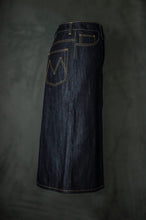 Load image into Gallery viewer, Side view of floating Clementine skirt.