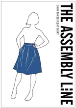 Load image into Gallery viewer, Three Pleat Skirt Sewing Pattern Packaging.
