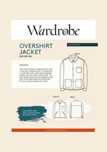 Load image into Gallery viewer, Wardrobe By Me Overshirt Jacket Sewing Pattern Packaging Front