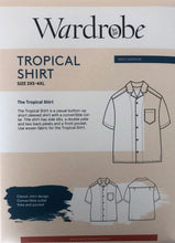 Load image into Gallery viewer, Wardrobe By Me's Tropical Shirt Sewing Pattern Packaging Front