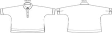 Load image into Gallery viewer, Line Drawing of Ellsworth Top, front and back
