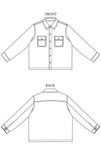 Load image into Gallery viewer, Merchant &amp; Mills Arbor Pattern Line drawings, front and back view
