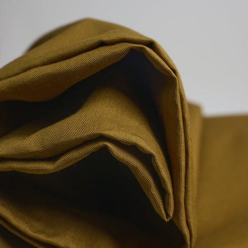 Close up of Oxford Cotton Fabric in folds