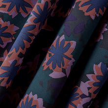 Load image into Gallery viewer, Close up of Waterlily print Viscose fabric

