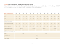 Load image into Gallery viewer, Bermuda Shorts &amp; Pants Sewing Pattern Metric Measurements and Fabric Requirements Chart
