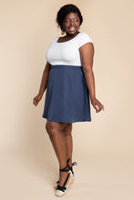Load image into Gallery viewer, Lady wears Fiore Skirt, above-knee flare skirt
