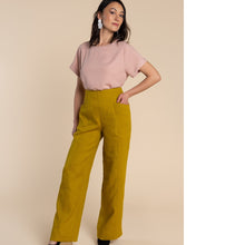 Load image into Gallery viewer, Lady wears Pietra Trousers with hand in front pocket
